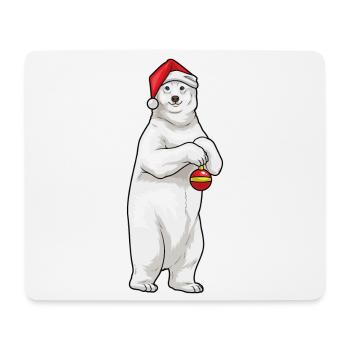 Polar Bear Christmas Christmas Ball - Mouse Pad (horizontal) - white - Front