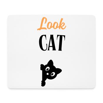 Look Cat - Mouse Pad (horizontal) - white - Front
