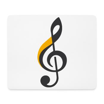 Treble Clef Symbol - Mouse Pad (horizontal) - white - Front