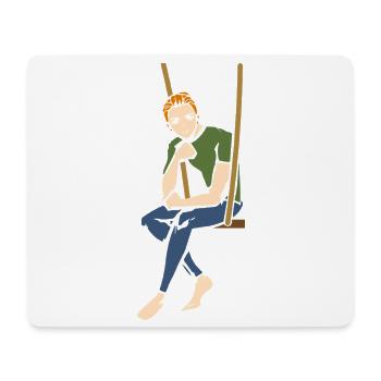 Anime Manga Otaku Kawaii Japan Cosplay Comic - Mousepad (Querformat) - Weiß - Vorne