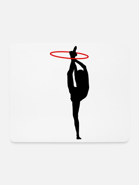 Gymnastik - Mousepad (Querformat) - Weiß