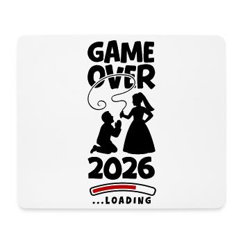 Hochzeit Game Over 2026 - Mousepad (Querformat) - Weiß - Vorne