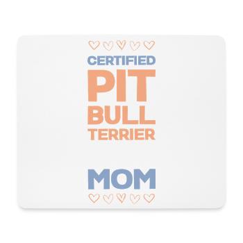 Certified dog Mom - Mousepad (Querformat) - Weiß - Vorne
