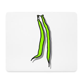 Haricots verts - Tapis de souris (format paysage) - blanc - Devant