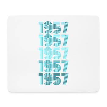 Geschenk für Jahrgang 1957 - Mousepad (Querformat) - Weiß - Vorne