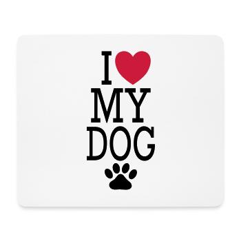 I love my dog Hund Hovawart Hundebesitzer - Mousepad (Querformat) - Weiß - Vorne
