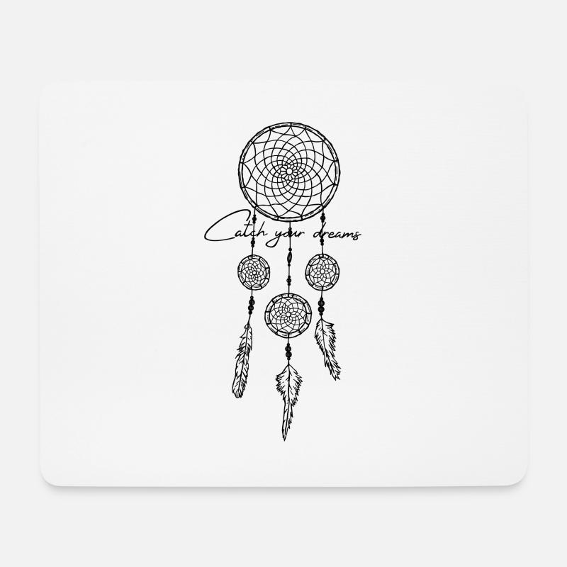 Traumfänger - Mousepad (Querformat) - Weiß