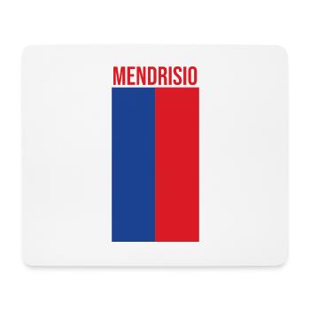 Ticino flag with Mendrisio lettering - Mouse Pad (horizontal) - white - Front