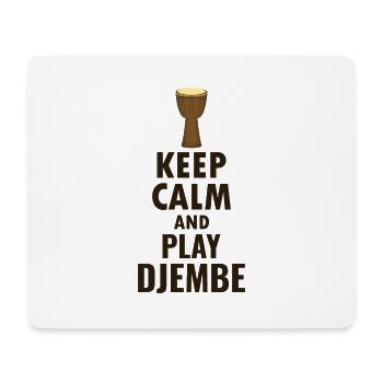 Djembe-Spieler Schlagzeuger Musik Schlagzeuger Musiker - Mousepad (Querformat) - Weiß - Vorne
