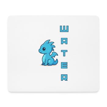 Wasser-Schnuller Blau - Mousepad (Querformat) - Weiß - Vorne