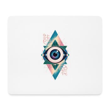 Magic Eye - Stunning Spiritual Quote - Mouse Pad (horizontal) - white - Front