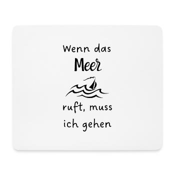 Wenn_das_Meer appelle - Tapis de souris (format paysage) - blanc - Devant