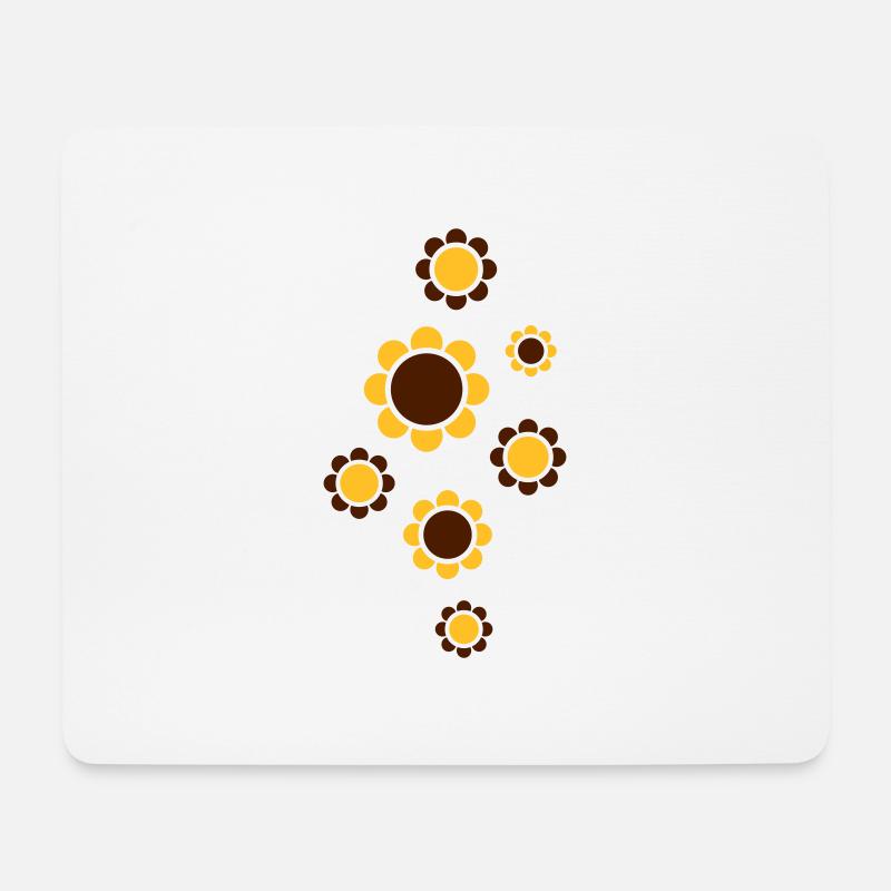 blumen** - Mousepad (Querformat) - Weiß