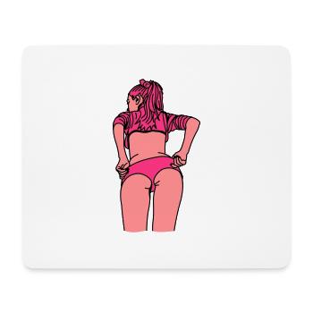Girl02_3 - Mousepad (Querformat) - Weiß - Vorne