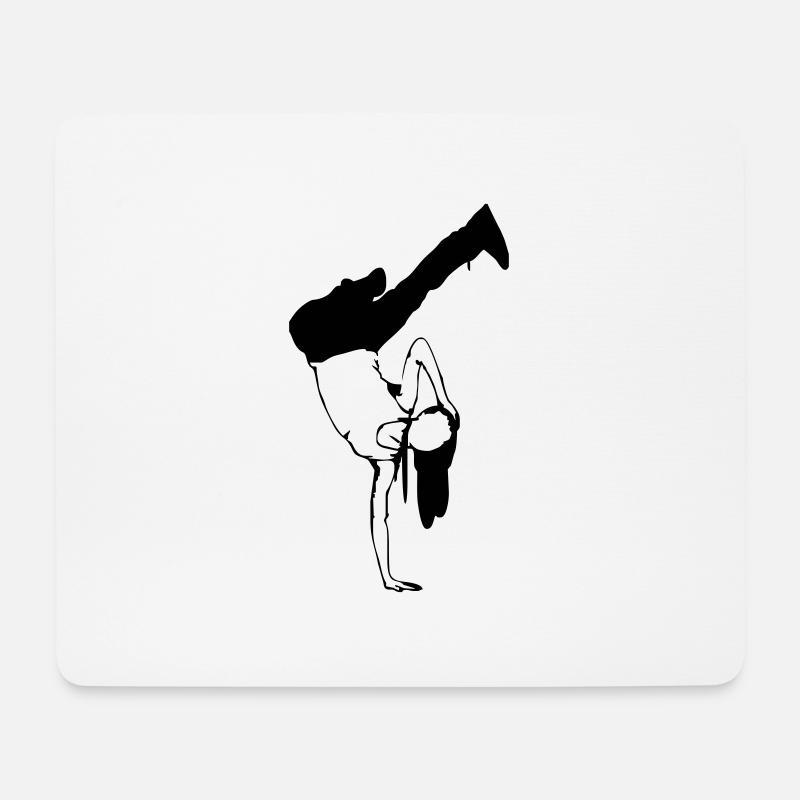 sportlich - Mousepad (Querformat) - Weiß