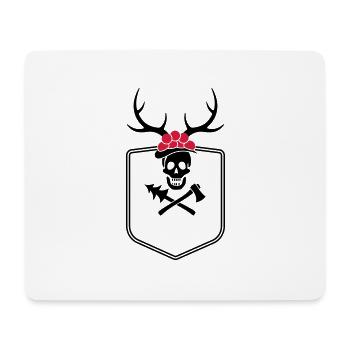 Schwarzwaldpiraten-Wappen - Mousepad (Querformat) - Weiß - Vorne