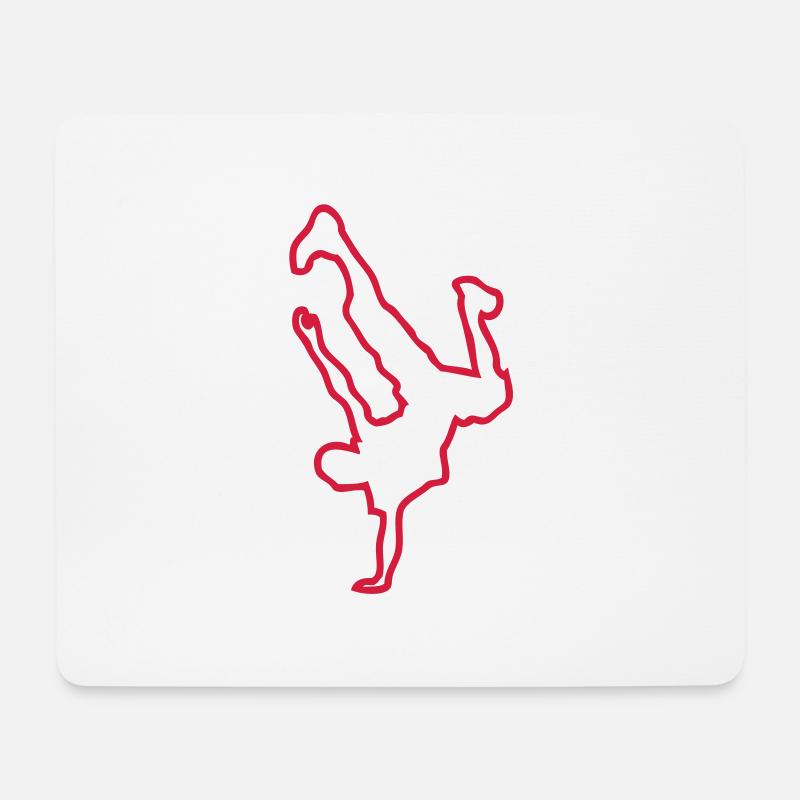 break dance hip hop danseur9 - Mouse Pad (horizontal) - white
