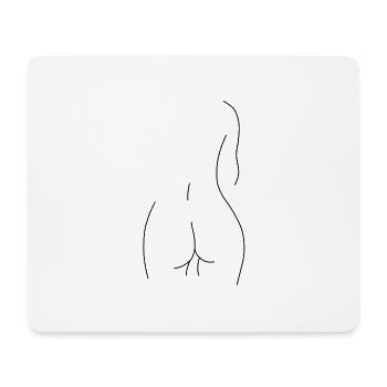 Corps de femme - Tapis de souris (format paysage) - blanc - Devant