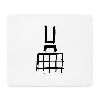 «Dortmunder U ' - Tapis de souris (format paysage) - blanc - Devant
