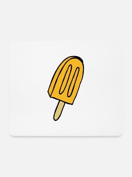 Eis - Mousepad (Querformat) - Weiß