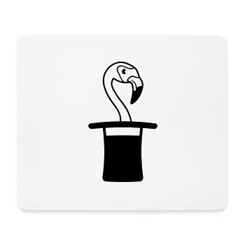 zylinder hut zauberer trick zaubertrick magier mag - Mousepad (Querformat) - Weiß - Vorne