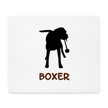 Boxer_2_cb - Mousepad (Querformat) - Weiß - Vorne