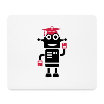 Robot with doctor's hat Gift for promotion - Mouse Pad (horizontal) - white - Front