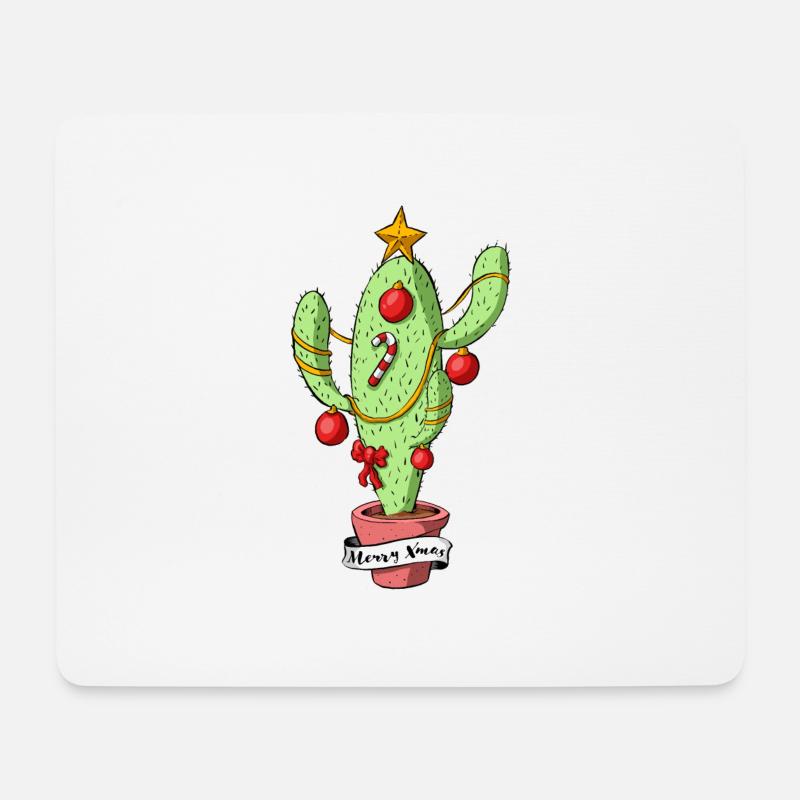Weihnachtsbaum - Mousepad (Querformat) - Weiß