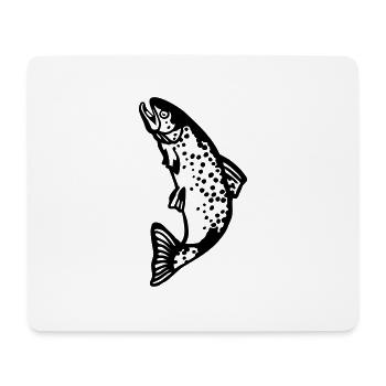 forelle - Mousepad (Querformat) - Weiß - Vorne