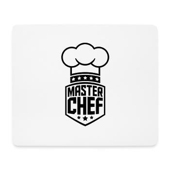 Logo Master Star Chef cool - Tapis de souris (format paysage) - blanc - Devant