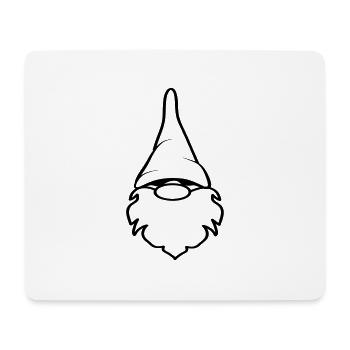 Nain bart drôle drôle stocking Cap - Tapis de souris (format paysage) - blanc - Devant