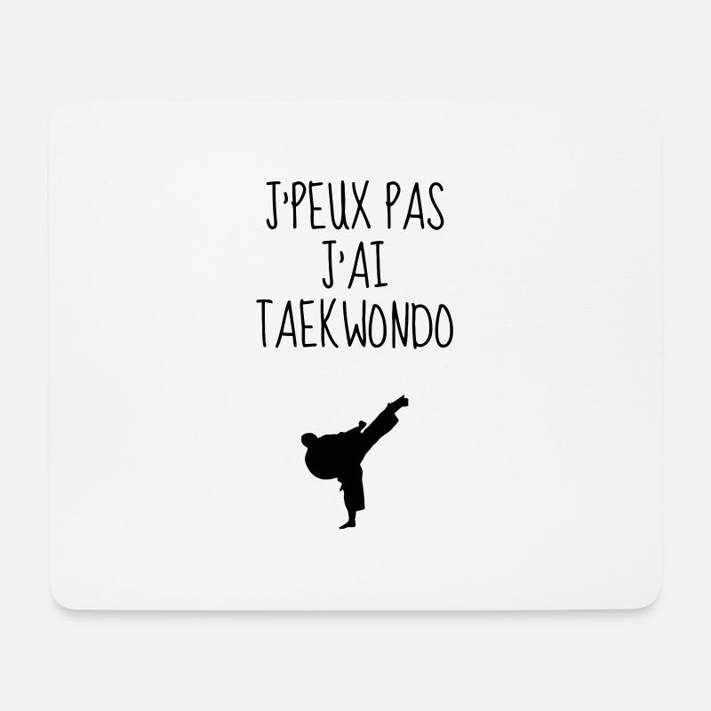 Taekwondo Taekwondoin Tae-Kwon-Do Tae Kwon Do - Tapis de souris (format paysage) - blanc