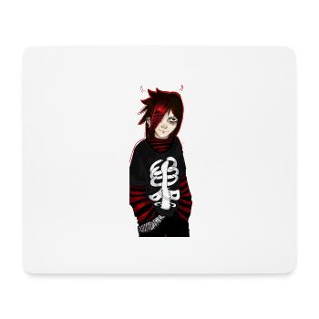 punk emo devil girl - Mousepad (Querformat) - Weiß - Vorne
