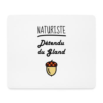 Naturisme / Naturiste / Nudisme / Nudiste - Tapis de souris (format paysage) - blanc - Devant