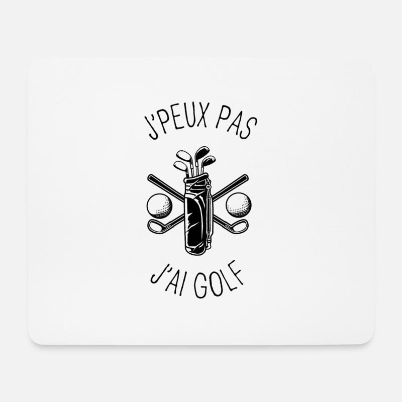 J'peux pas, j'ai golf - Tapis de souris (format paysage) - blanc