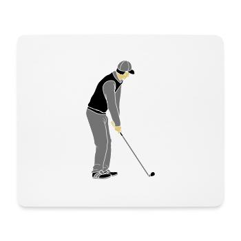 Golf spielen Clipart - Mousepad (Querformat) - Weiß - Vorne