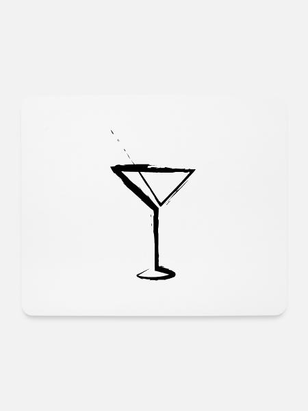 Martini draw - Mousepad (Querformat) - Weiß