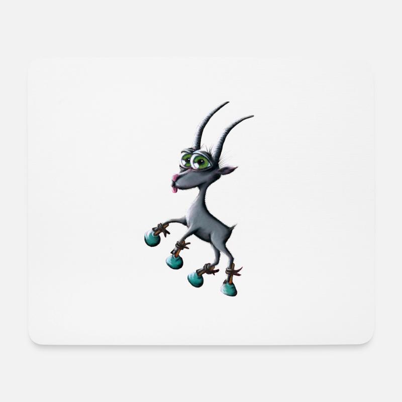 Sternzeichen Steinbock - Mousepad (Querformat) - Weiß