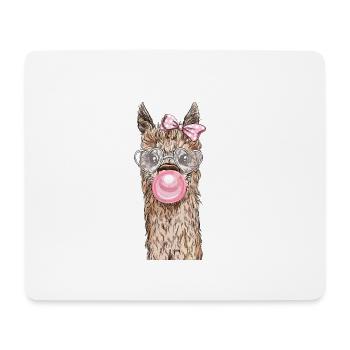 Llama lama alpaca no problemama probllama - Mouse Pad (horizontal) - white - Front