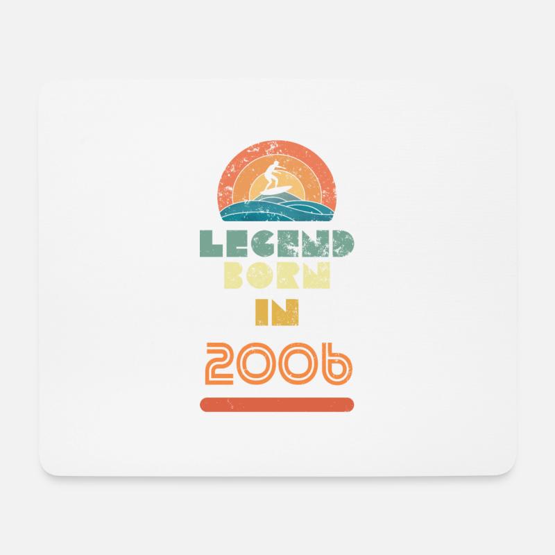 Legendary since 2006 gift for the celebration - Mouse Pad (horizontal) - white