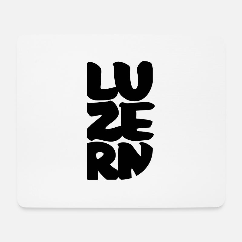Luzern - Mousepad (Querformat) - Weiß