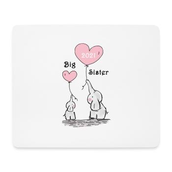 Big Sister Big Sister 2021 Famille Naissance Bébé - Tapis de souris (format paysage) - blanc - Devant