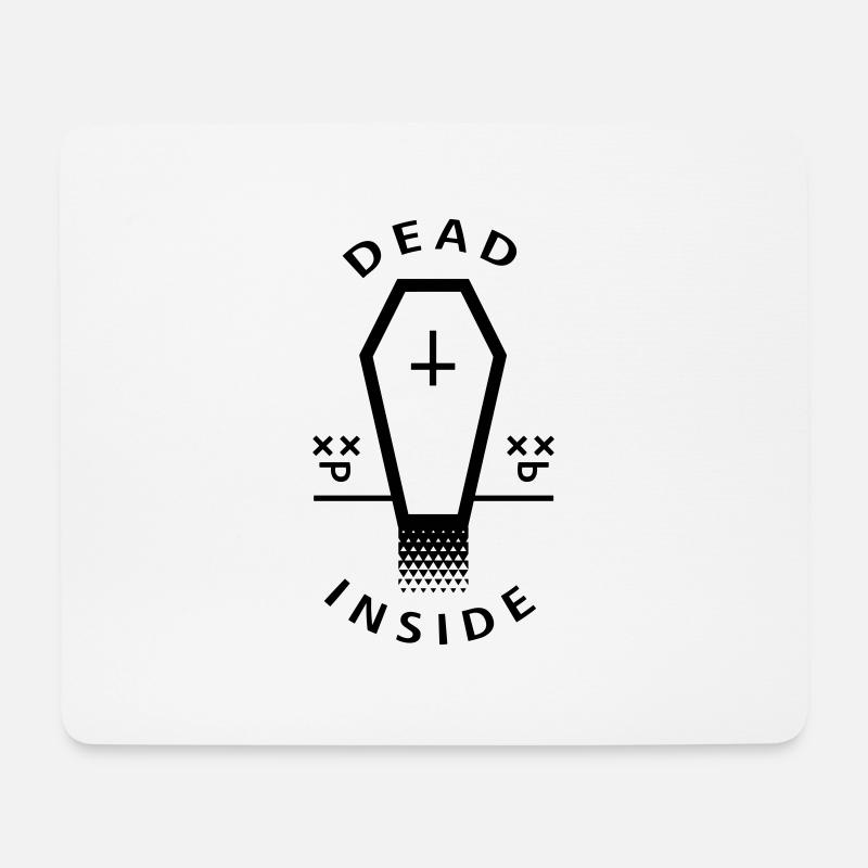 Dead Inside - Mousepad (Querformat) - Weiß