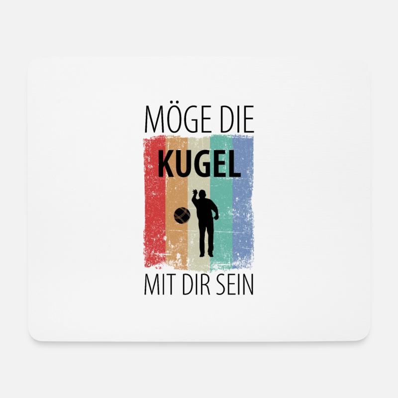 Boule Petanque Boccia Boules - Mousepad (Querformat) - Weiß