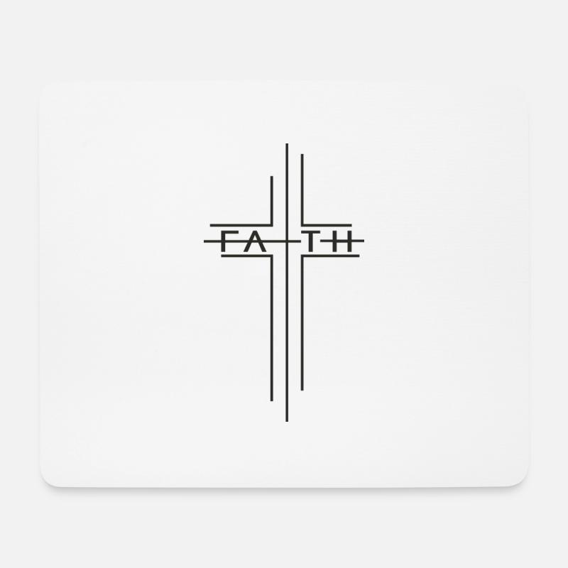 faith - Mousepad (Querformat) - Weiß