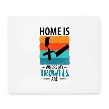 Stuckateur Gipser Stukkateur Verputzer Geschenk - Mousepad (Querformat) - Weiß - Vorne