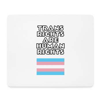 Trans-Rechte sind Menschenrechte - Mousepad (Querformat) - Weiß - Vorne
