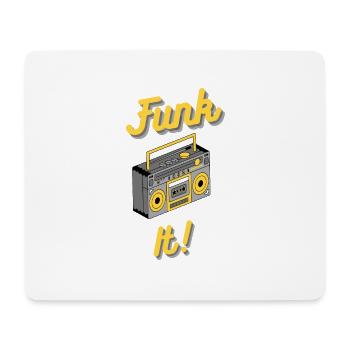 Funk It - Mousepad (Querformat) - Weiß - Vorne