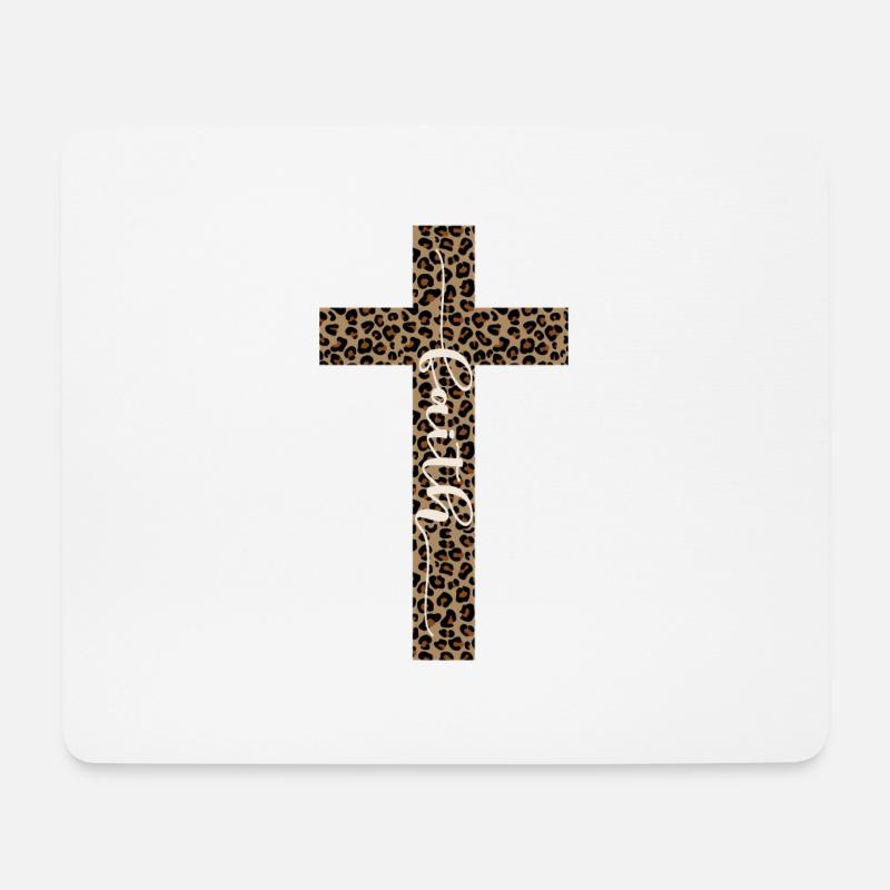 faith - Mousepad (Querformat) - Weiß