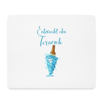 Entzündet den Tornado - Mousepad (Querformat) - Weiß - Vorne